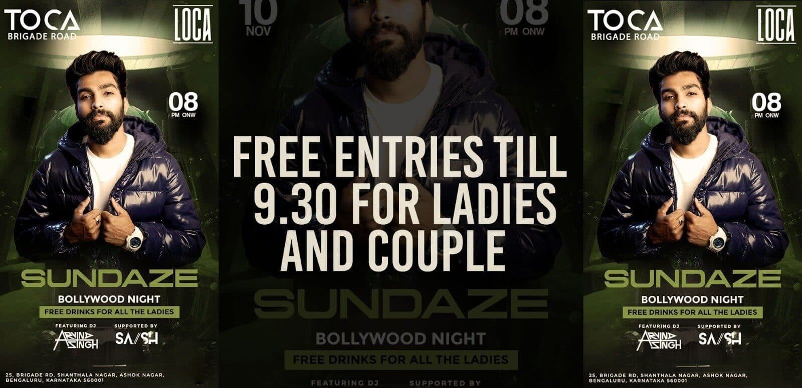 Sundaze Bollywood Night | Toca Brigade