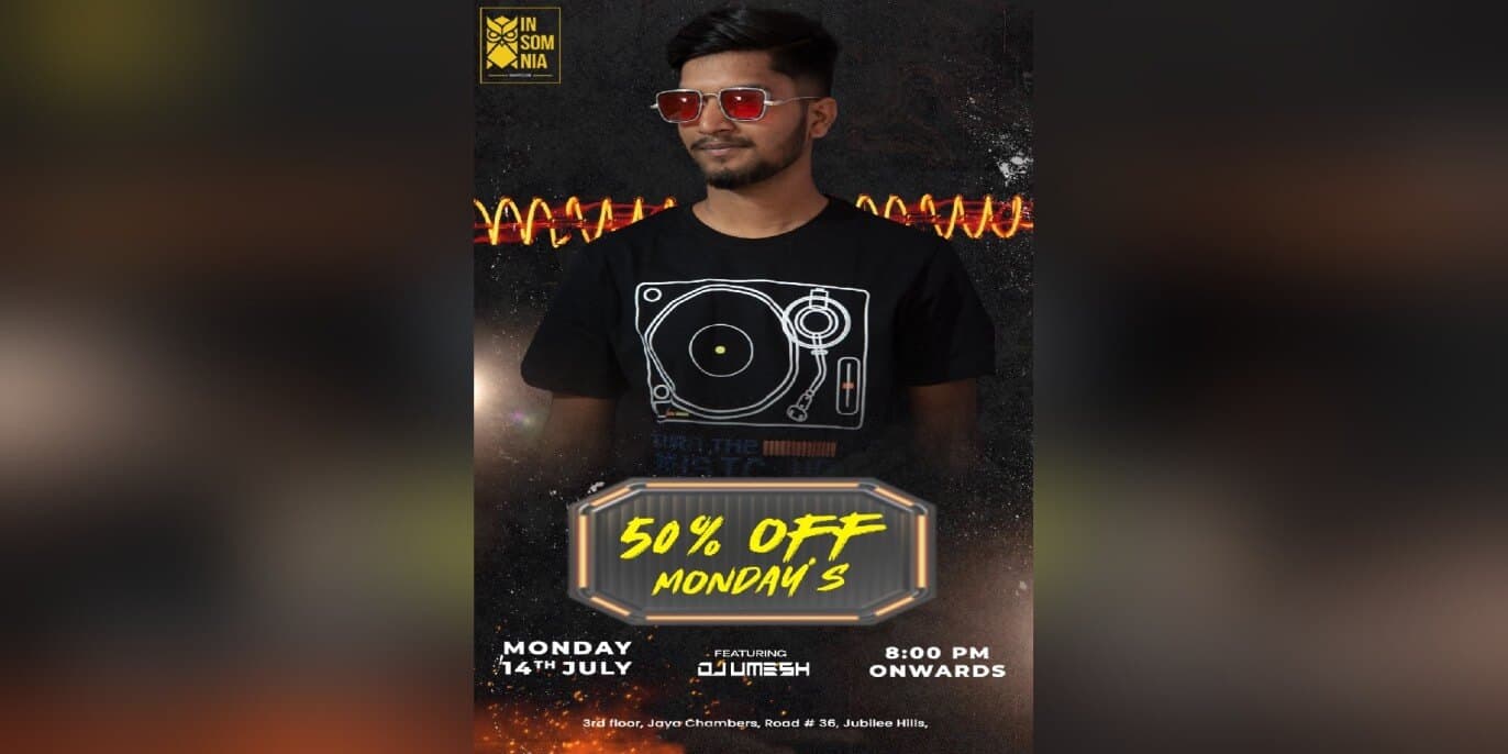 50 Percent Off Monday | Insomnia 