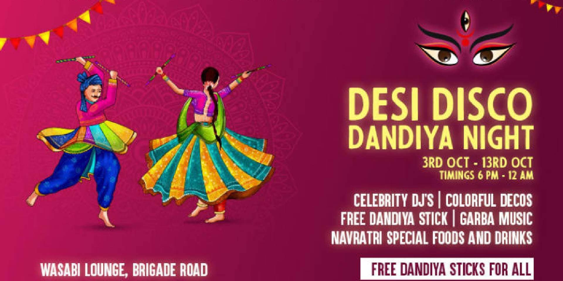Desi Disco Dandiya Night | Wasabi Lounge