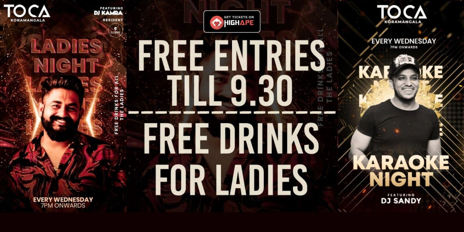 Wednesday Ladies Night | Toca Koramangala