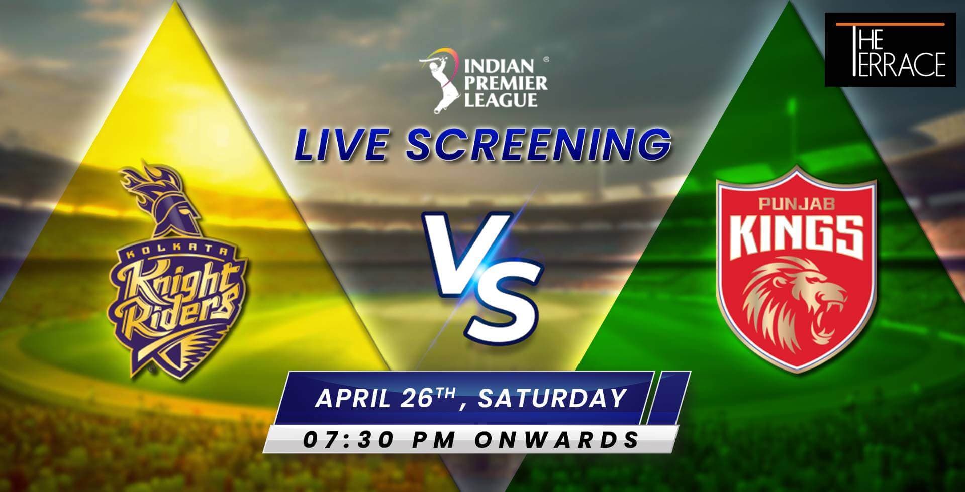 KKR Vs PSK | IPL Live Screening 
