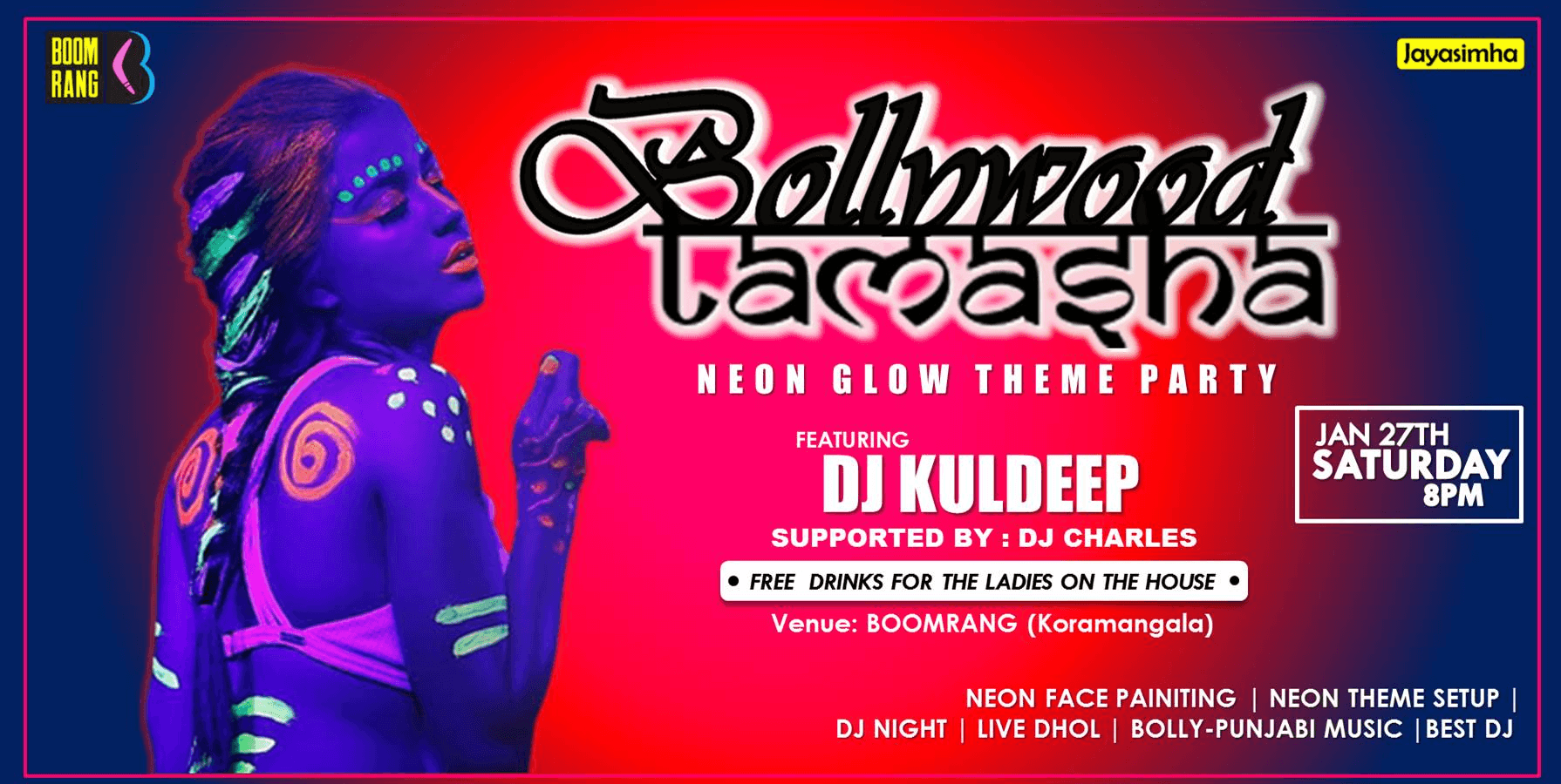 Bollywood Tamasha - Neon Glow Theme Party