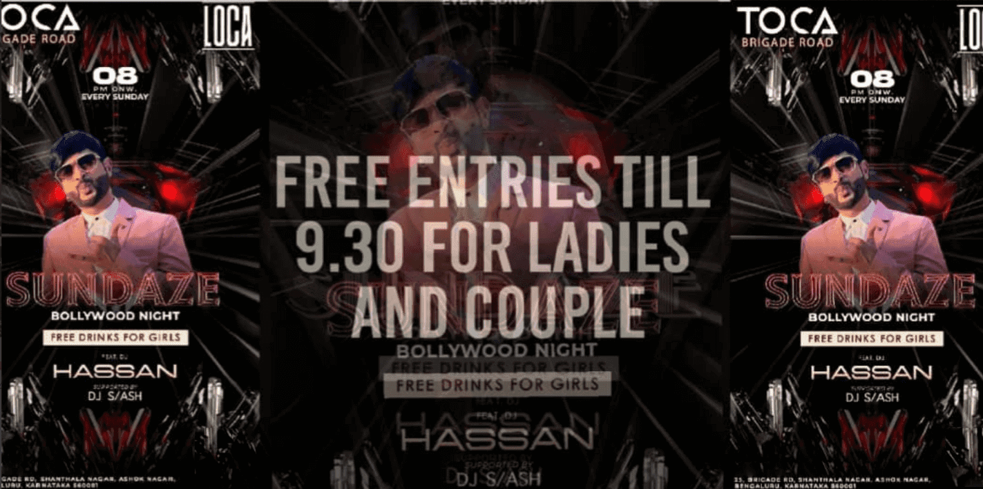 Sunday Sundaze Bollywood Night | Toca Brigade