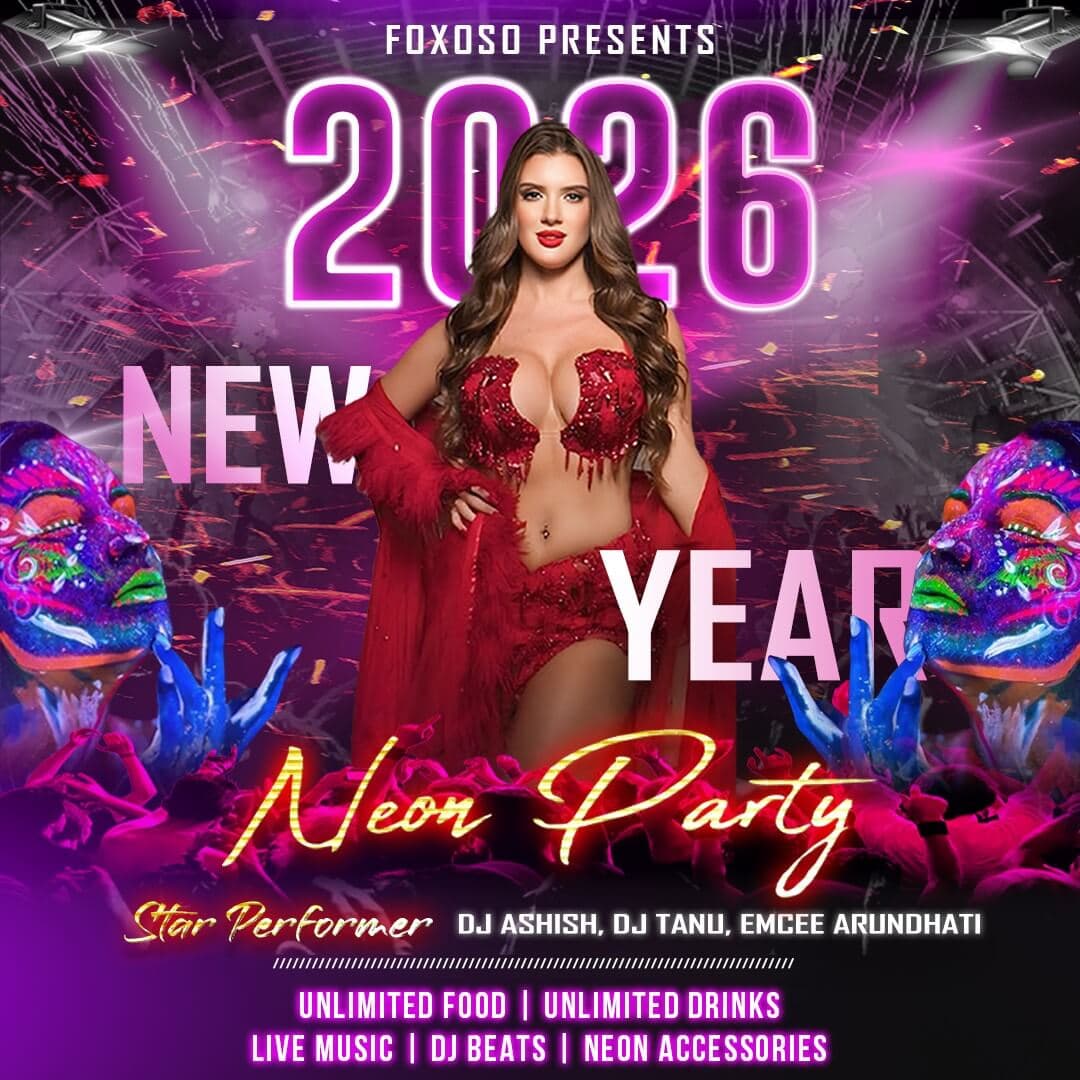 New Year Party 2026 Neon Eve Goa