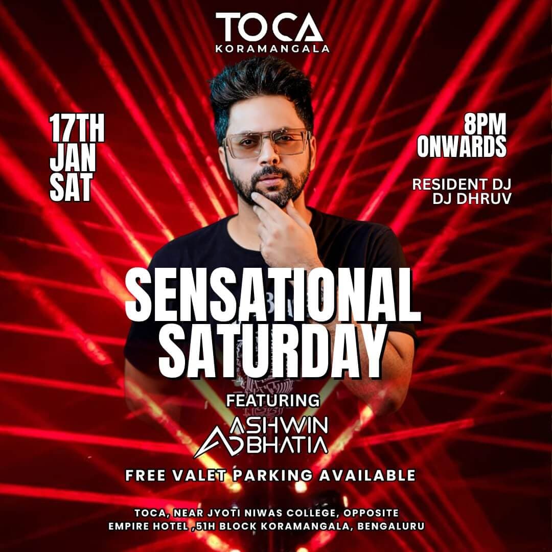 Sensational Saturday : Bollywood Night ft Ashwin Bhatia