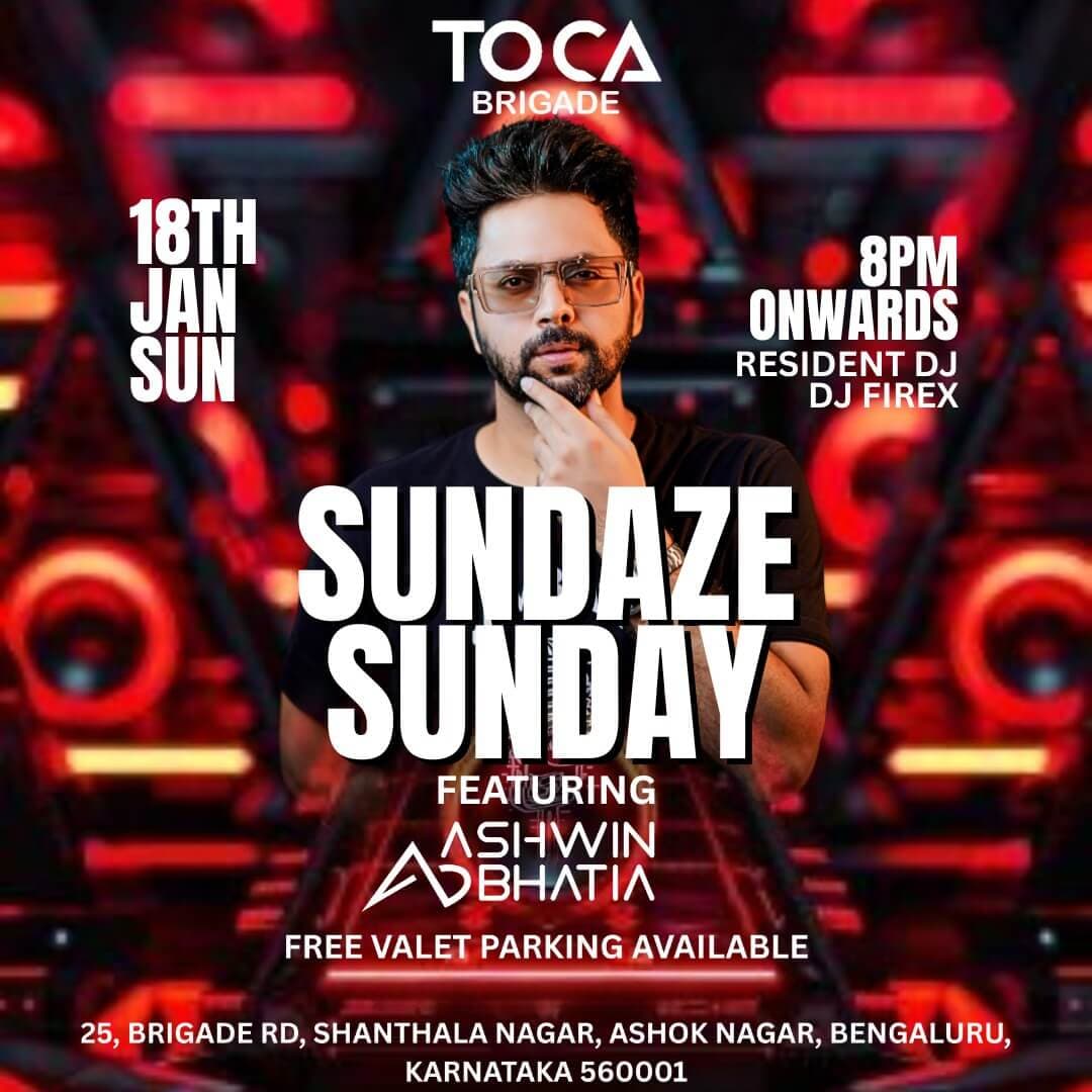 Sundaze Sunday : Bollywood Night ft DJ Ashwin Bhatia