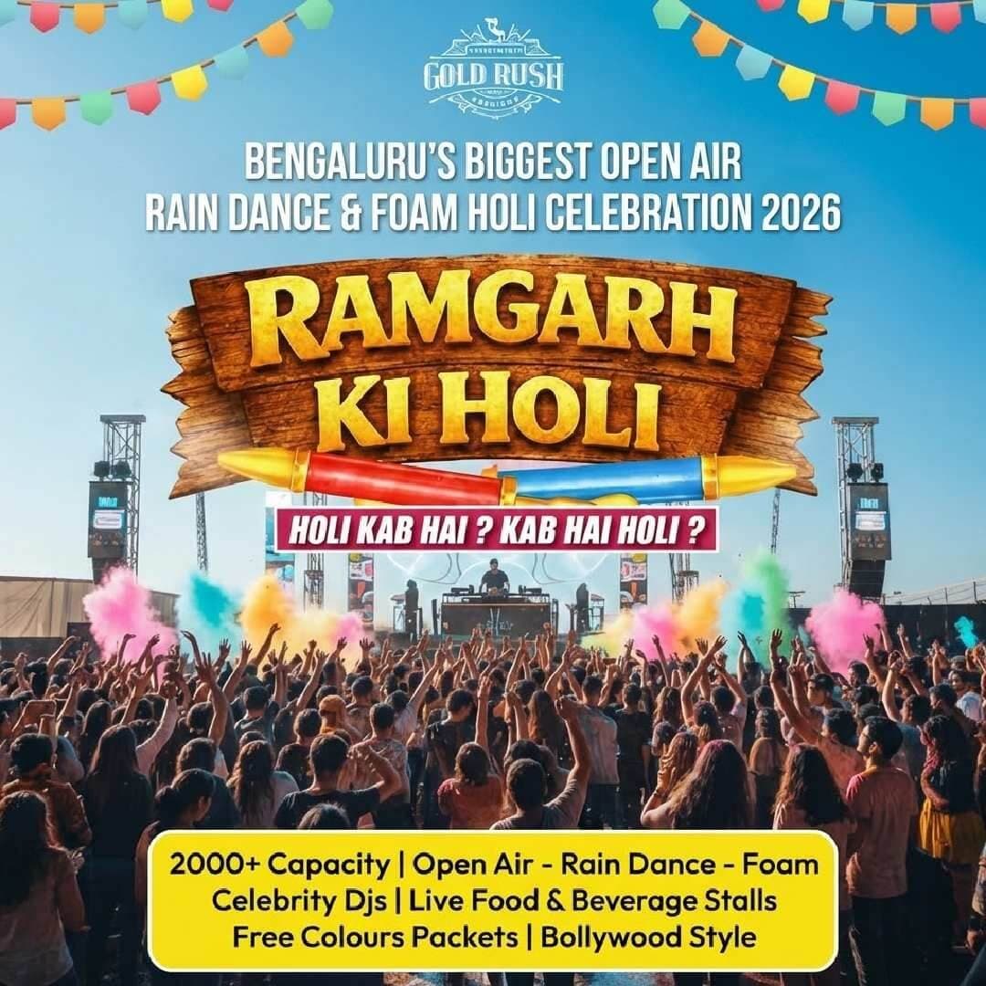 Biggest Rain Dance And Foam Open Air Holi Celebration