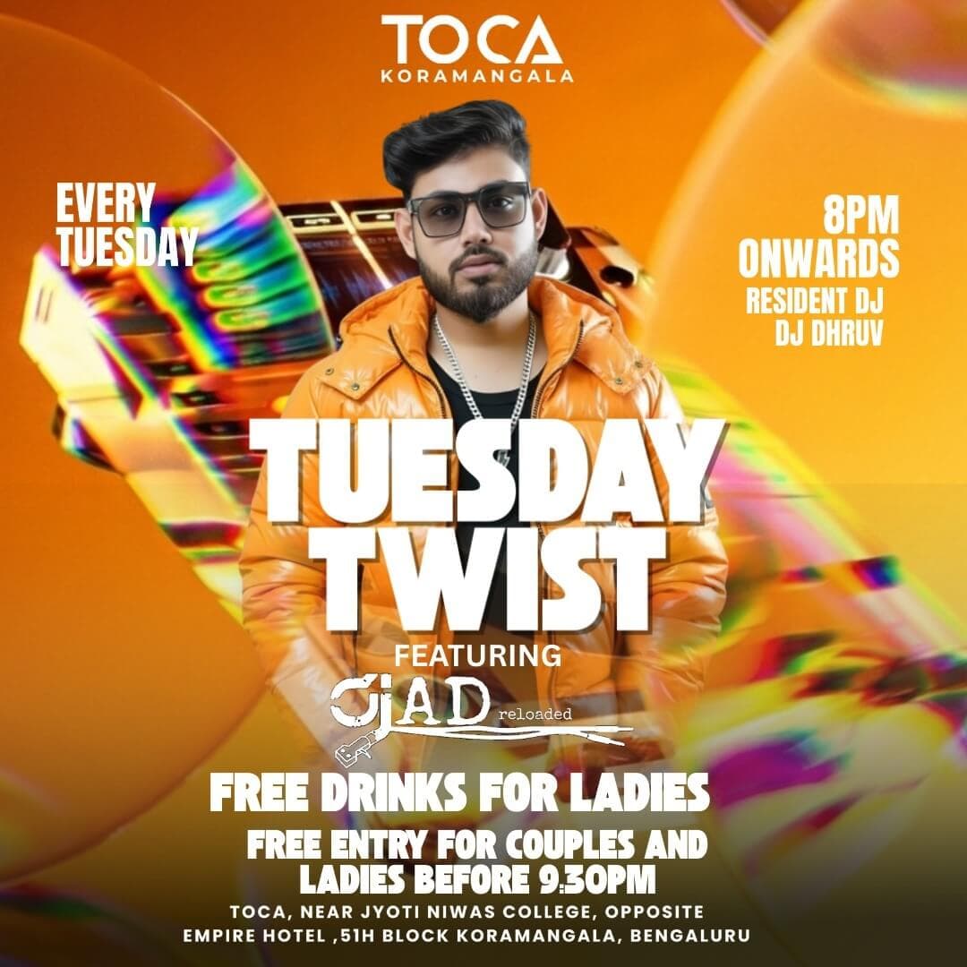 Tuesday Twist : Bollywood DJ Night Ft DJ Ad Reloaded