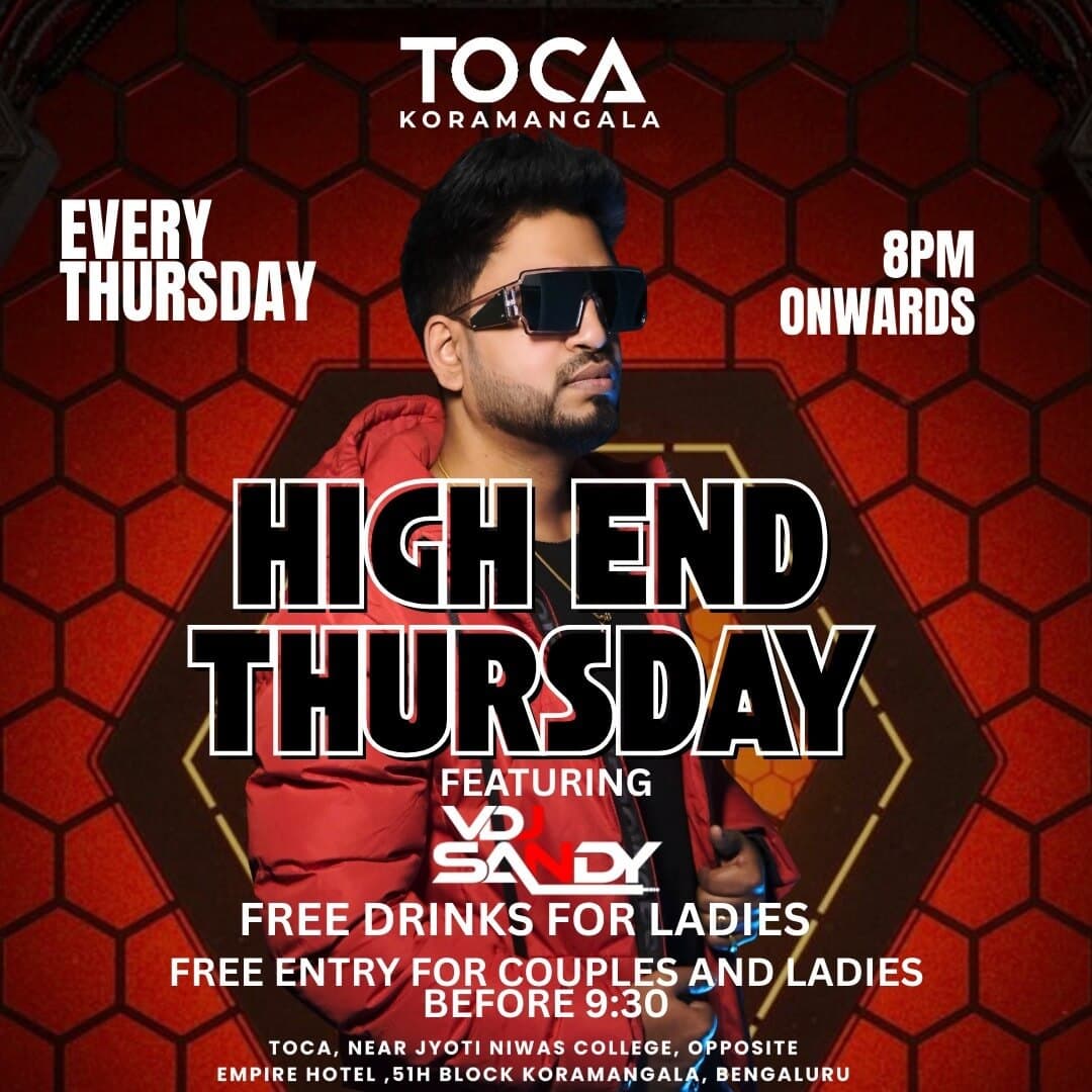 High End Thursday : Bollywood Night ft VDJ Sandy