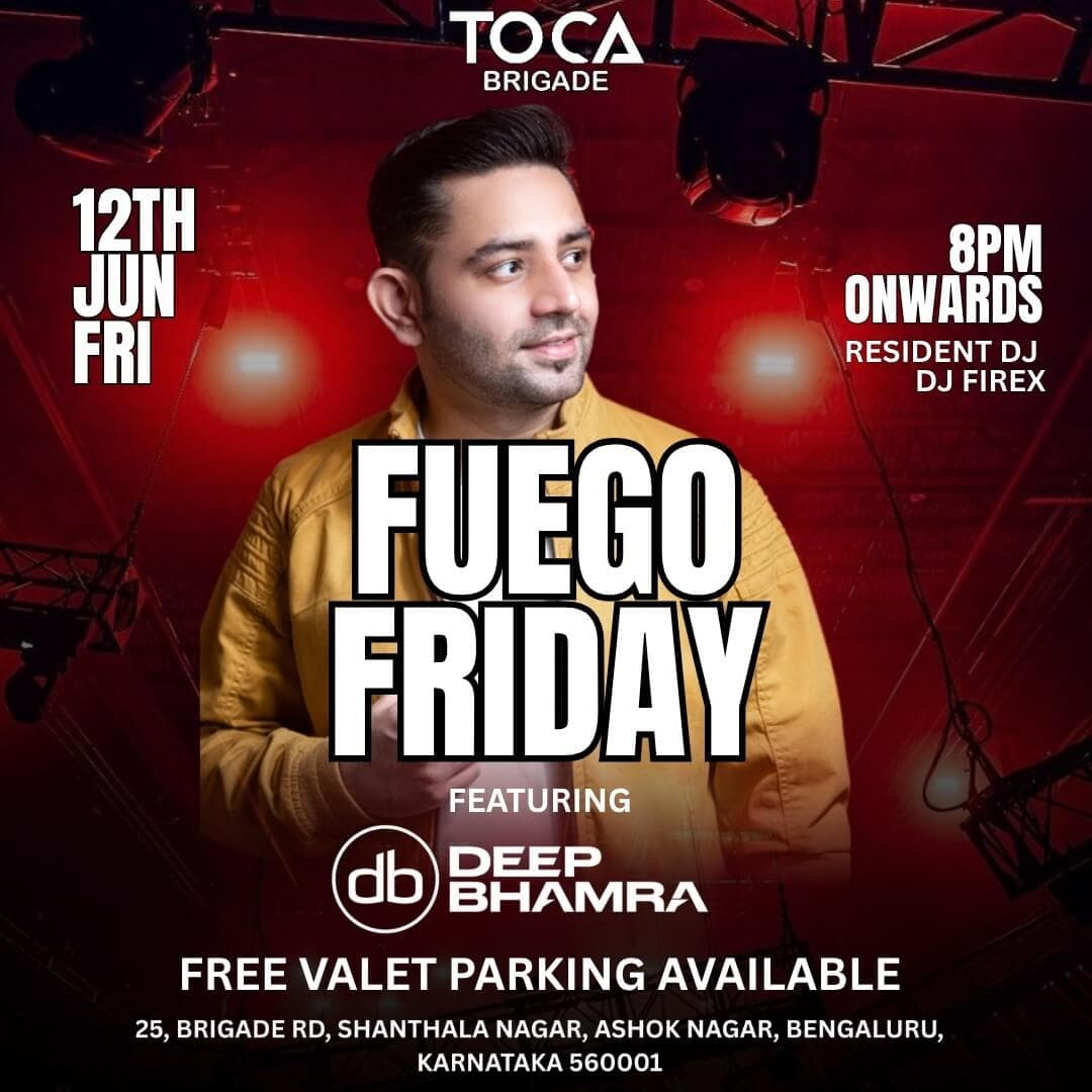 Fuegeo Friday : Bollywood DJ Night Ft DJ Deep Bhamra