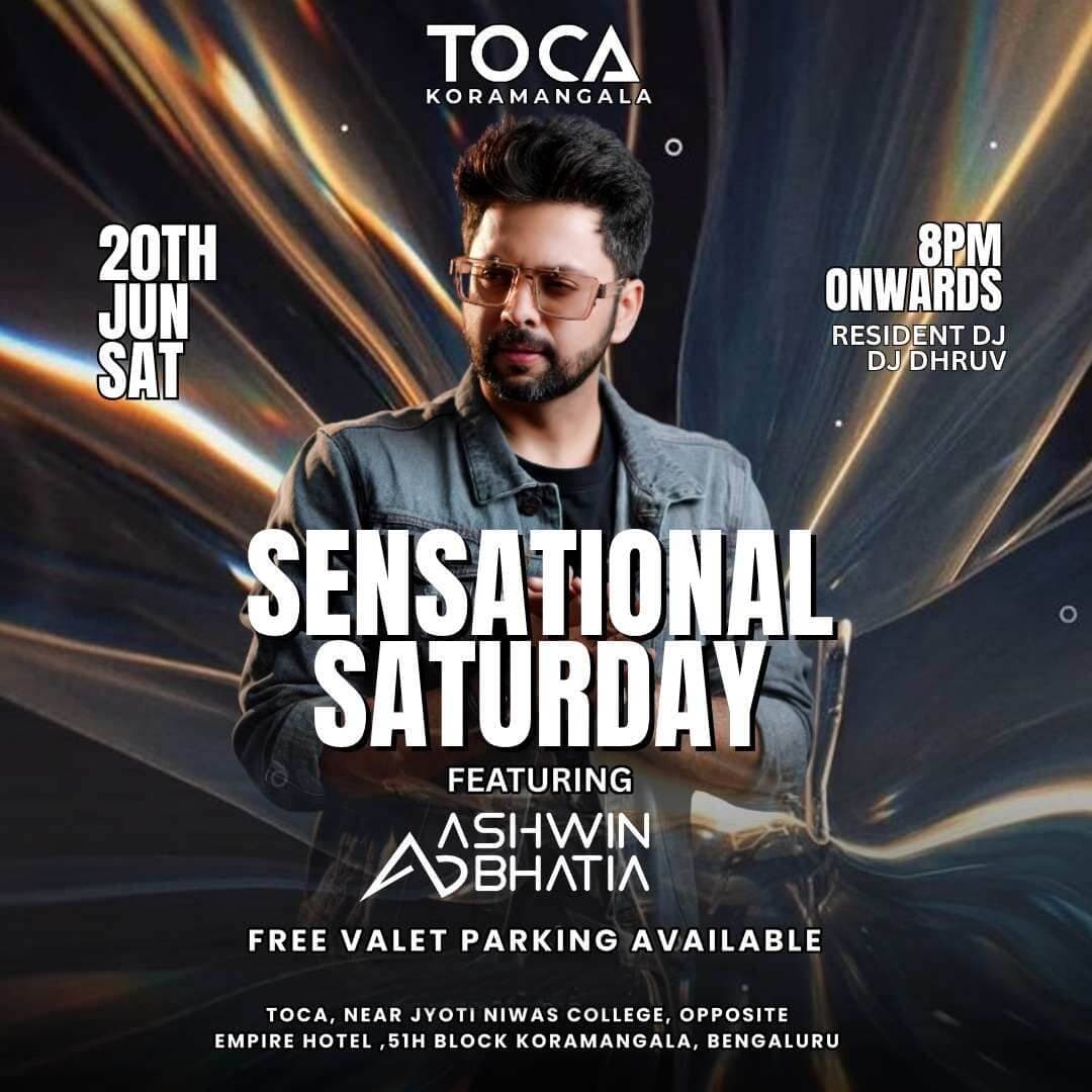Sensational Saturday: Bollywood DJ Party Ft DJ Ashwin Bhatia
