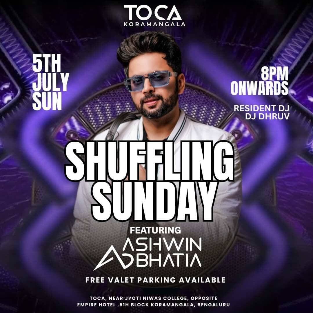 Shuffling Sunday Bollywood Night ft DJ Ashwin Bhatia